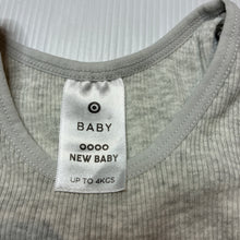 Load image into Gallery viewer, Unisex Target, grey ribbed cotton singlet top, EUC, size 0000,  