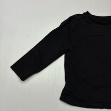 Load image into Gallery viewer, Unisex Anko, black cotton long sleeve top, GUC, size 2,  