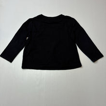 Load image into Gallery viewer, Unisex Anko, black cotton long sleeve top, GUC, size 2,  