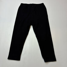 Load image into Gallery viewer, Girls MUJI, black stretchy leggings, elasticated, GUC, size 3,  
