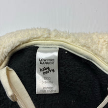 Load image into Gallery viewer, Unisex Baby Berry, fleece zip coverall / romper, panda, EUC, size 000,  
