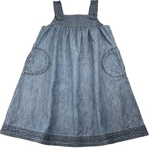 Load image into Gallery viewer, Girls Country Road, casual cotton summer dress, GUC, size 7, L: 65cm