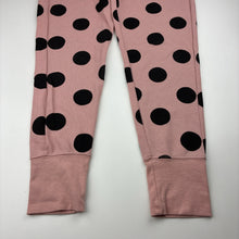 Load image into Gallery viewer, Girls Decjuba Kids, pink &amp; black waffle pyjama pants / bottoms, EUC, size 12,  