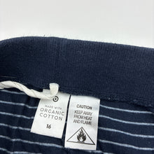 Load image into Gallery viewer, Unisex Target, navy organic cotton pyjama pants / bottoms, GUC, size 16,  