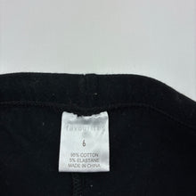 Load image into Gallery viewer, Girls Favourites, black cropped leggings, Inside leg: 30cm, GUC, size 6,  