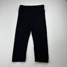 Load image into Gallery viewer, Girls Favourites, black cropped leggings, Inside leg: 30cm, GUC, size 6,  