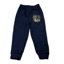 Load image into Gallery viewer, Boys navy, fleece lined track pants, Monster Truck, Inside leg: 37cm, EUC, size 3,  