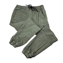 Load image into Gallery viewer, Boys ST GOLIATH, khaki knit denim pants, elasticated, Inside leg: 53.5cm, FUC, size 7,  