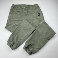 Load image into Gallery viewer, Boys ST GOLIATH, khaki knit denim pants, elasticated, Inside leg: 53.5cm, FUC, size 7,  