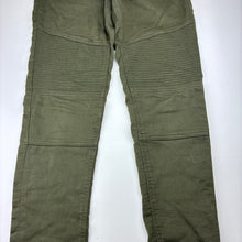 Load image into Gallery viewer, Girls Target, khaki stretch denim jeggings, elasticated, Inside leg: 73cm, GUC, size 14,  