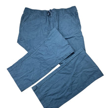 Load image into Gallery viewer, Boys Brilliant Basics, blue cotton pants, elasticated, Inside leg: 65cm, EUC, size 14,  
