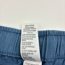 Load image into Gallery viewer, Boys Brilliant Basics, blue cotton pants, elasticated, Inside leg: 65cm, EUC, size 14,  