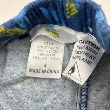 Load image into Gallery viewer, Boys DC Comics, Batman flannel cotton pyjama pants, wash fade, FUC, size 4,  