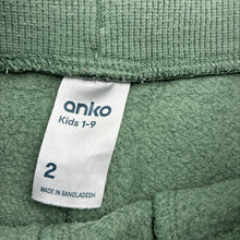 Load image into Gallery viewer, Boys Anko, fleece lined track pants, elasticated, pilling, FUC, size 2,  