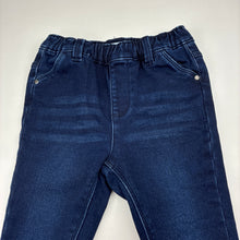 Load image into Gallery viewer, Unisex Sprout, stretch knit denim jeans, elasticated, Inside leg: 29cm, EUC, size 1,  