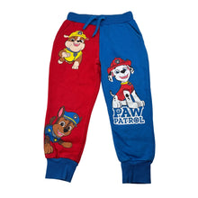 Load image into Gallery viewer, Boys Nickelodeon, Paw Patrol fleece lined track pants, elasticated, Inside leg: 36.5cm, GUC, size 4,  