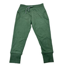 Load image into Gallery viewer, Unisex Anko, green fleece lined track pants, elasticated, GUC, size 2,  