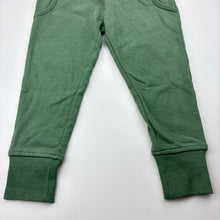Load image into Gallery viewer, Unisex Anko, green fleece lined track pants, elasticated, GUC, size 2,  