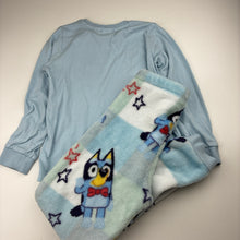 Load image into Gallery viewer, Unisex Bluey, winter pyjama top &amp; bottoms, GUC, size 6,  
