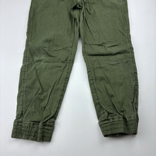 Load image into Gallery viewer, Boys FAME FOREVER, khaki stretch cotton pants, elasticated, Inside leg: 42.5cm, GUC, size 4-5,  