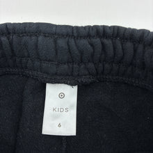 Load image into Gallery viewer, Unisex Target, black fleece lined track pants, Inside leg: 46cm, GUC, size 6,  