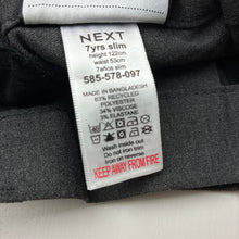 Load image into Gallery viewer, Boys Next, grey school / formal pants, adjustable, Inside leg: 48cm, EUC, size 7,  