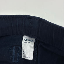Load image into Gallery viewer, Boys Anko, navy casual pants, elasticated, EUC, size 2,  