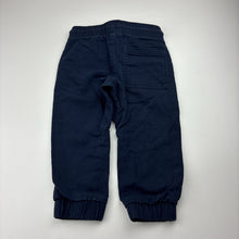 Load image into Gallery viewer, Boys Anko, navy casual pants, elasticated, EUC, size 2,  