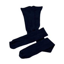 Load image into Gallery viewer, Girls navy, winter stockings, GUC, size 3-4,  