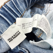 Load image into Gallery viewer, Girls Zara, San Rio denim jeans, adjustable, Inside leg: 57cm, GUC, size 9-10,  