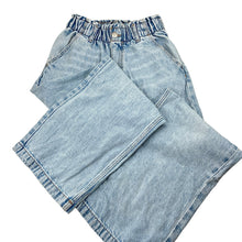 Load image into Gallery viewer, Girls H&amp;M, wide leg denim jeans, adjustable, Inside leg: 59cm, EUC, size 10,  
