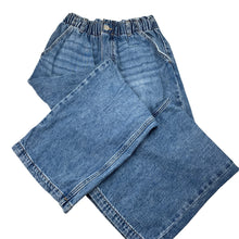 Load image into Gallery viewer, Girls H&amp;M, wide leg denim jeans, adjustable, Inside leg: 59.5cm, GUC, size 10,  
