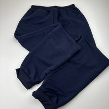 Load image into Gallery viewer, Unisex ROMAROSE, navy track pants, elasticated, Inside leg: 67cm, EUC, size 13,  