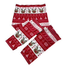 Load image into Gallery viewer, Girls Anko, stretchy Christmas leggings, Inside leg: 52, FUC, size 9,  