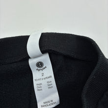 Load image into Gallery viewer, Unisex Dymples, black fleece lined track pants, FUC, size 2,  