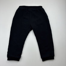 Load image into Gallery viewer, Unisex Dymples, black fleece lined track pants, FUC, size 2,  