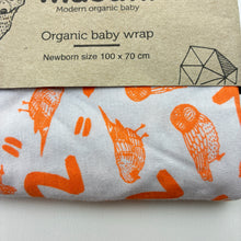 Load image into Gallery viewer, Unisex Milk &amp; Masuki, lightweight organic cotton baby wrap, 100cm x 70cm, NEW, size 0000,  