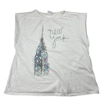 Load image into Gallery viewer, Girls Zara, white tee / top, New York, GUC, size 11-12,  