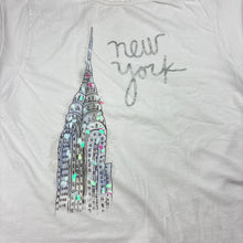 Load image into Gallery viewer, Girls Zara, white tee / top, New York, GUC, size 11-12,  