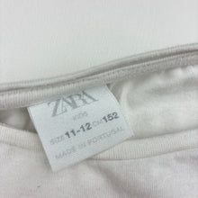 Load image into Gallery viewer, Girls Zara, white tee / top, New York, GUC, size 11-12,  