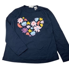 Load image into Gallery viewer, Girls TIlii, navy cotton long sleeve pyjama top, EUC, size 14,  