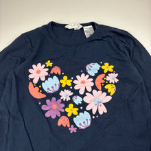 Load image into Gallery viewer, Girls TIlii, navy cotton long sleeve pyjama top, EUC, size 14,  