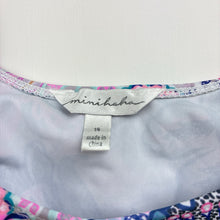 Load image into Gallery viewer, Girls Minihaha, colourful floral swim top, EUC, size 14,  