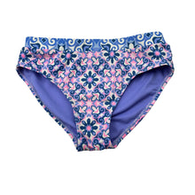 Load image into Gallery viewer, Girls colourful, swim bottoms, no labels, W: 30.5cm across unstretched, EUC, size 14,  
