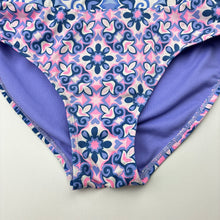 Load image into Gallery viewer, Girls colourful, swim bottoms, no labels, W: 30.5cm across unstretched, EUC, size 14,  