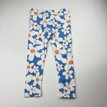 Load image into Gallery viewer, Girls Brilliant Basics, floral stretchy leggings, Inside leg: 32cm, FUC, size 3,  