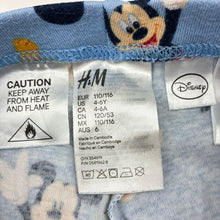 Load image into Gallery viewer, Boys Disney, Mickey Mouse cotton pyjama pants / bottoms, FUC, size 6,  