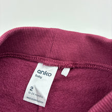 Load image into Gallery viewer, Unisex Anko, fleece lined track pants, Inside leg: 32.5cm, EUC, size 2,  