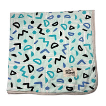 Load image into Gallery viewer, Unisex Milk &amp; Masuki, organic cotton baby blanket, 99cm x 95cm, small light marks, FUC, size 0000-00,  