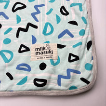 Load image into Gallery viewer, Unisex Milk &amp; Masuki, organic cotton baby blanket, 99cm x 95cm, small light marks, FUC, size 0000-00,  